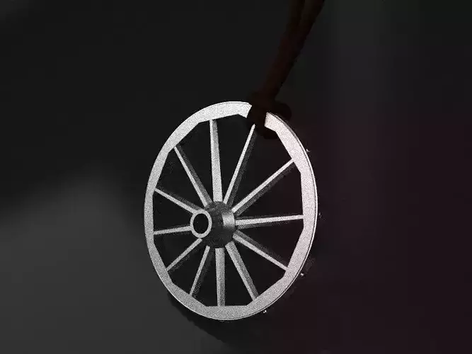 eccentric wheel pendant - original