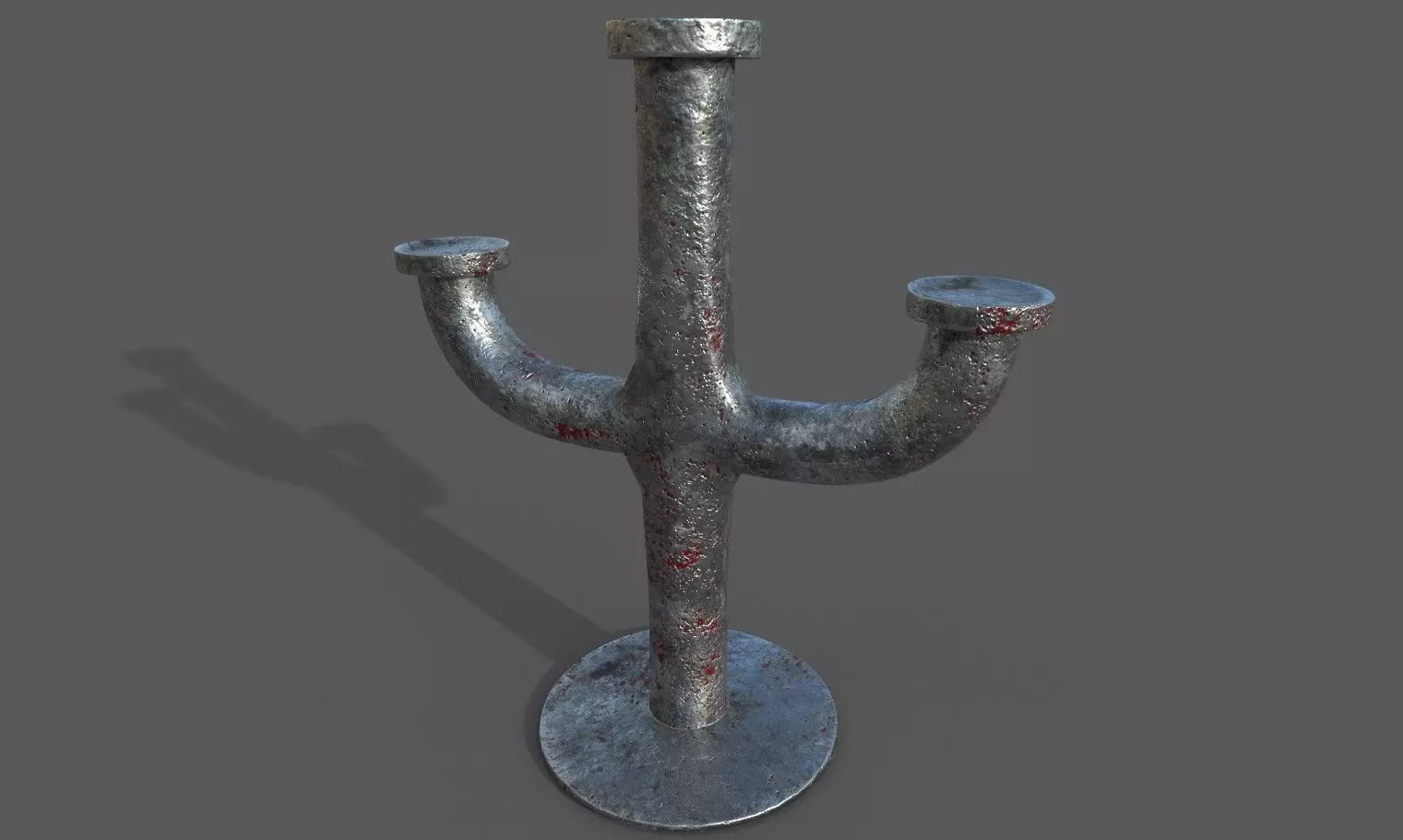 Candlestand metal candlestick Free 3D model_0