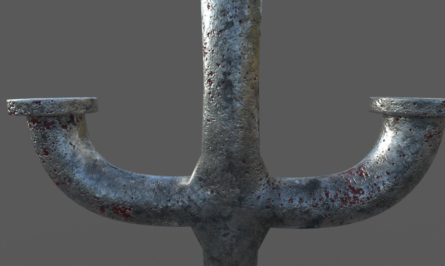 Candlestand metal candlestick Free 3D model_3