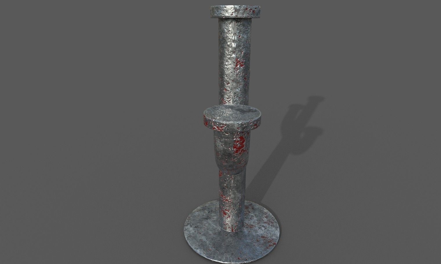 Candlestand metal candlestick Free 3D model_1
