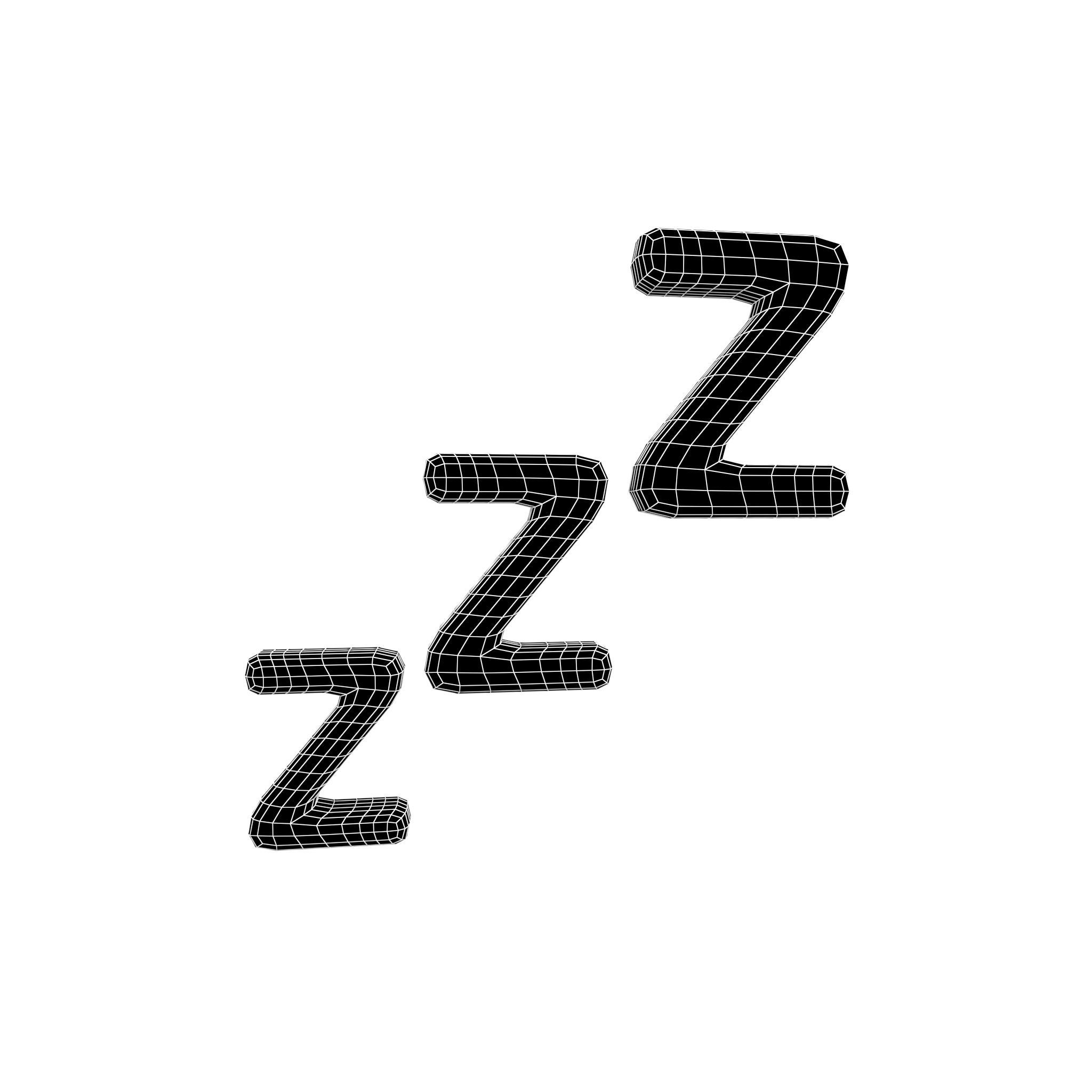 Zzz v2 002 Low-poly 3D model_4