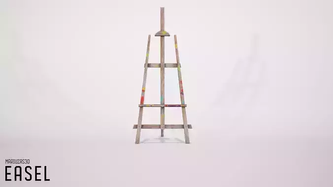 Easel - gameready low-poly 4K