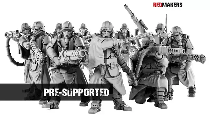 Death Squad Grenadiers of the Imperial Force 3D print model