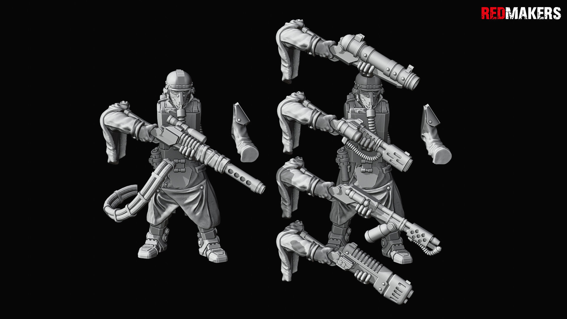 Death Squad Grenadiers of the Imperial Force 3D print model_36