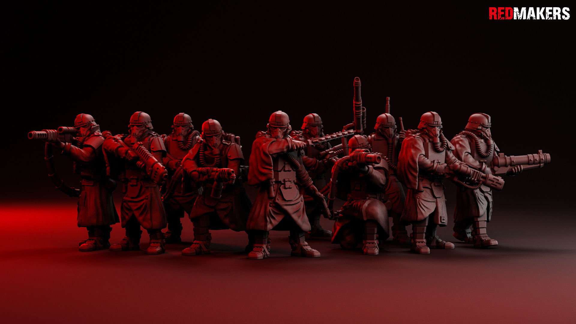 Death Squad Grenadiers of the Imperial Force 3D print model_3