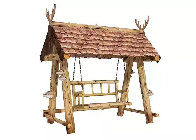 Garden Wooden Ethnic Swing