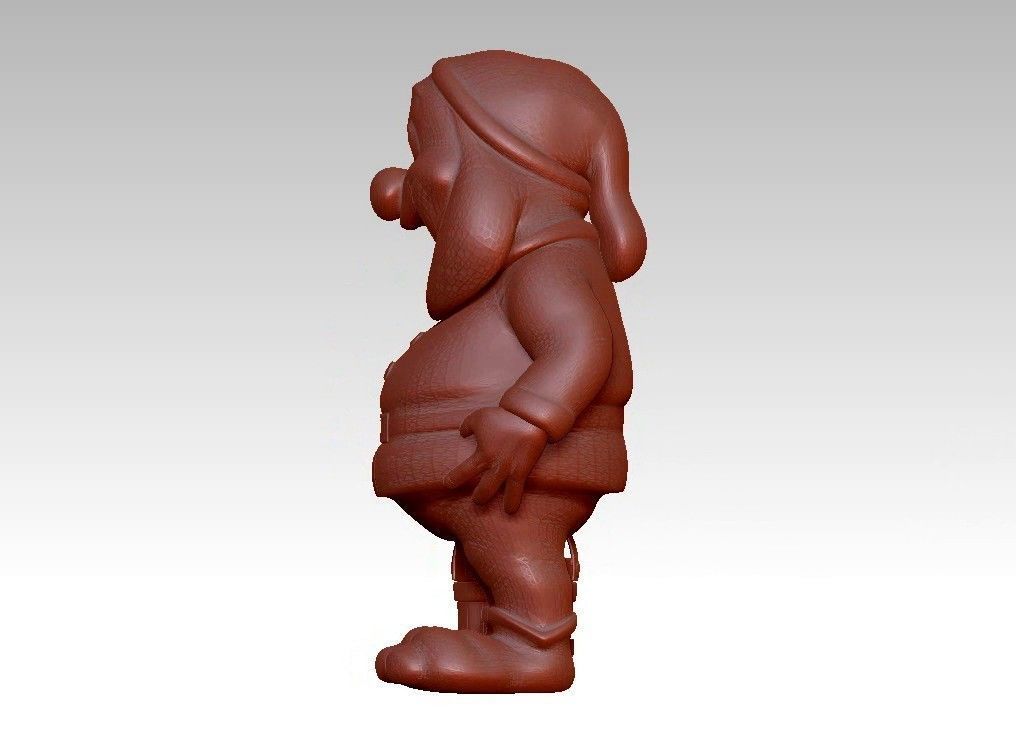 Garden Gnome with Bucket of water 3D print model_17