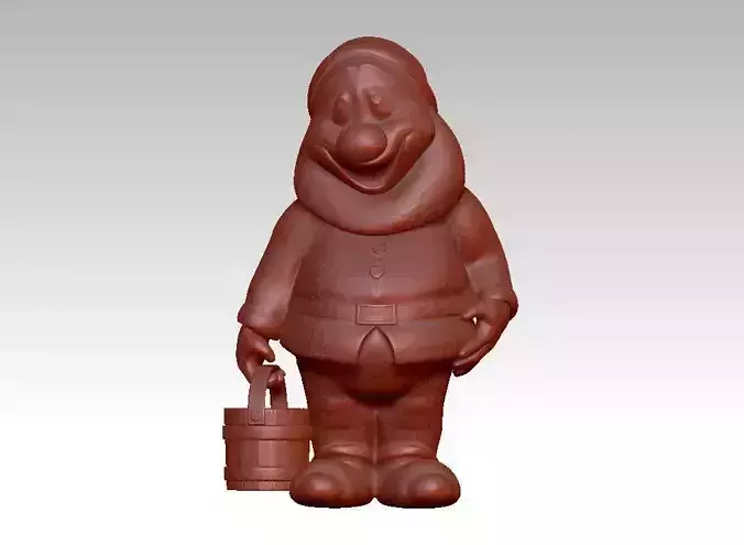 Garden Gnome with Bucket of water