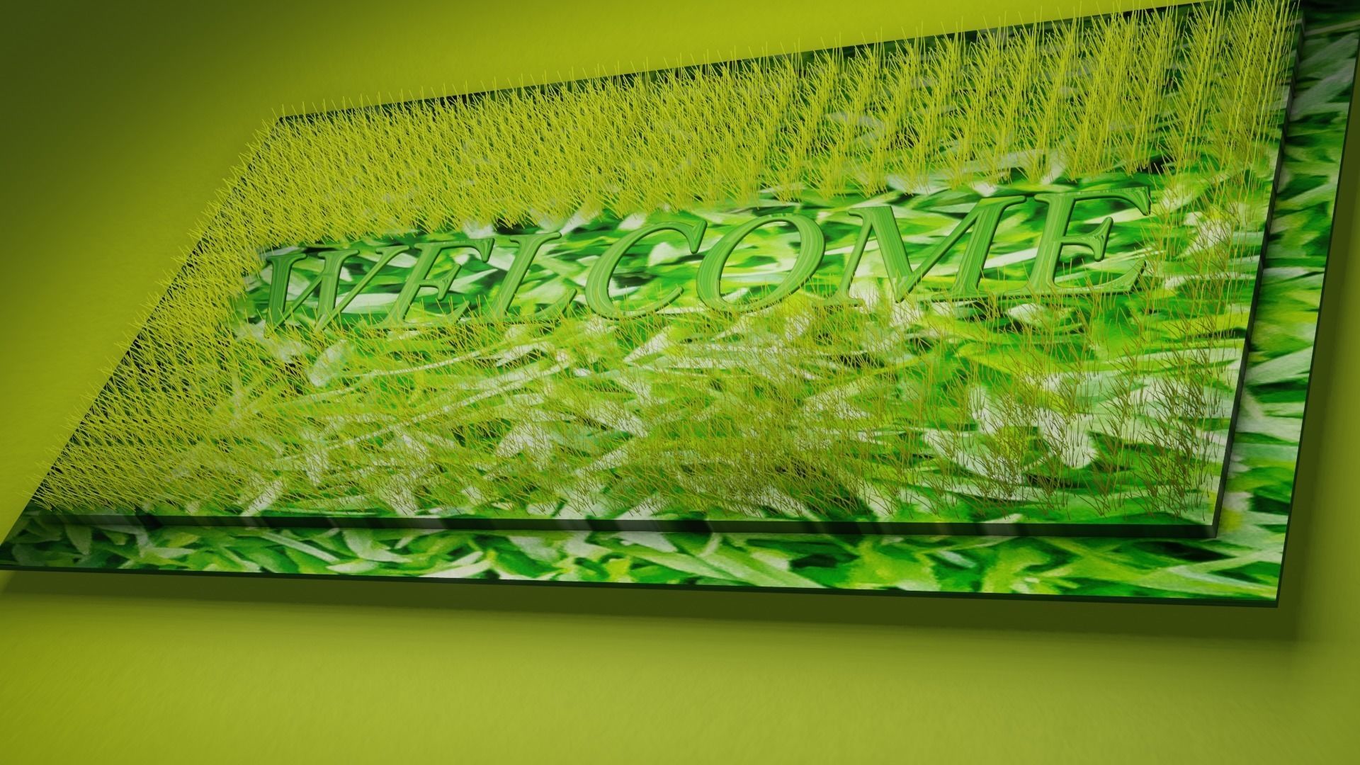 Welcome Doormat Free 3D model_1