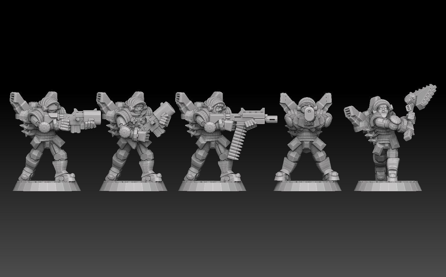 Astroknight Megapack Barehead Edition 3D print model_4