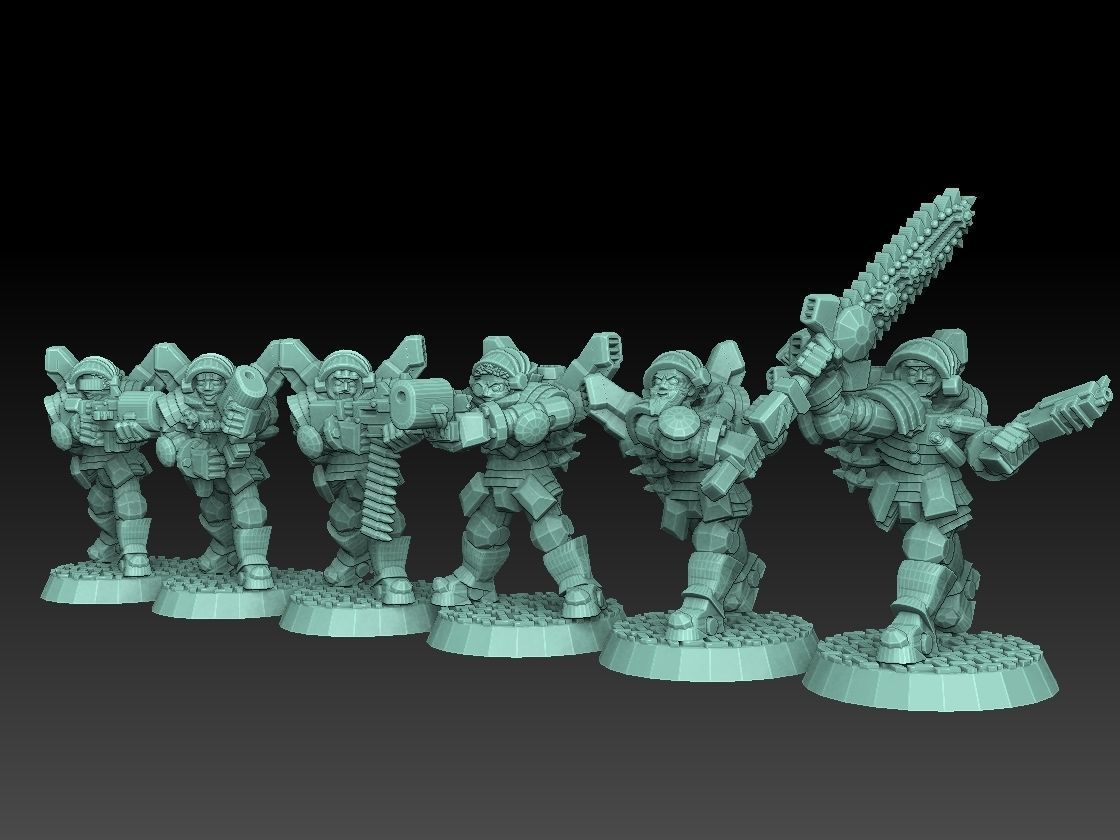 Astroknight Megapack Barehead Edition 3D print model_18