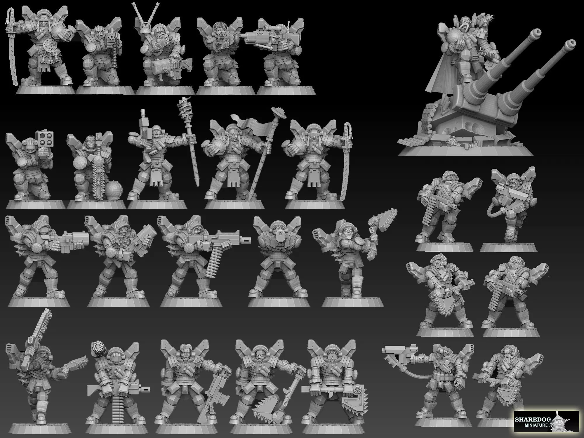 Astroknight Megapack Barehead Edition 3D print model_0