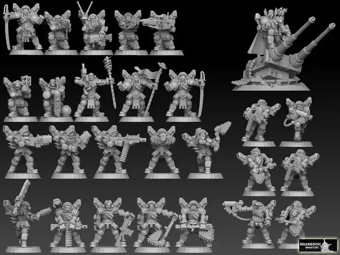 Astroknight Megapack Barehead Edition 3D print model
