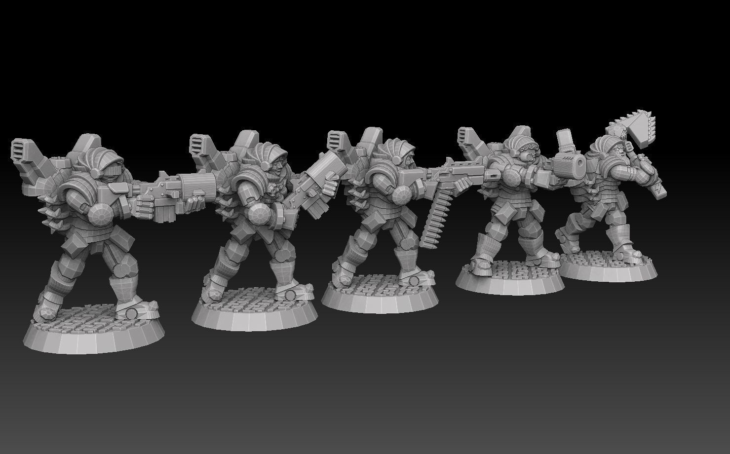 Astroknight Megapack Barehead Edition 3D print model_16