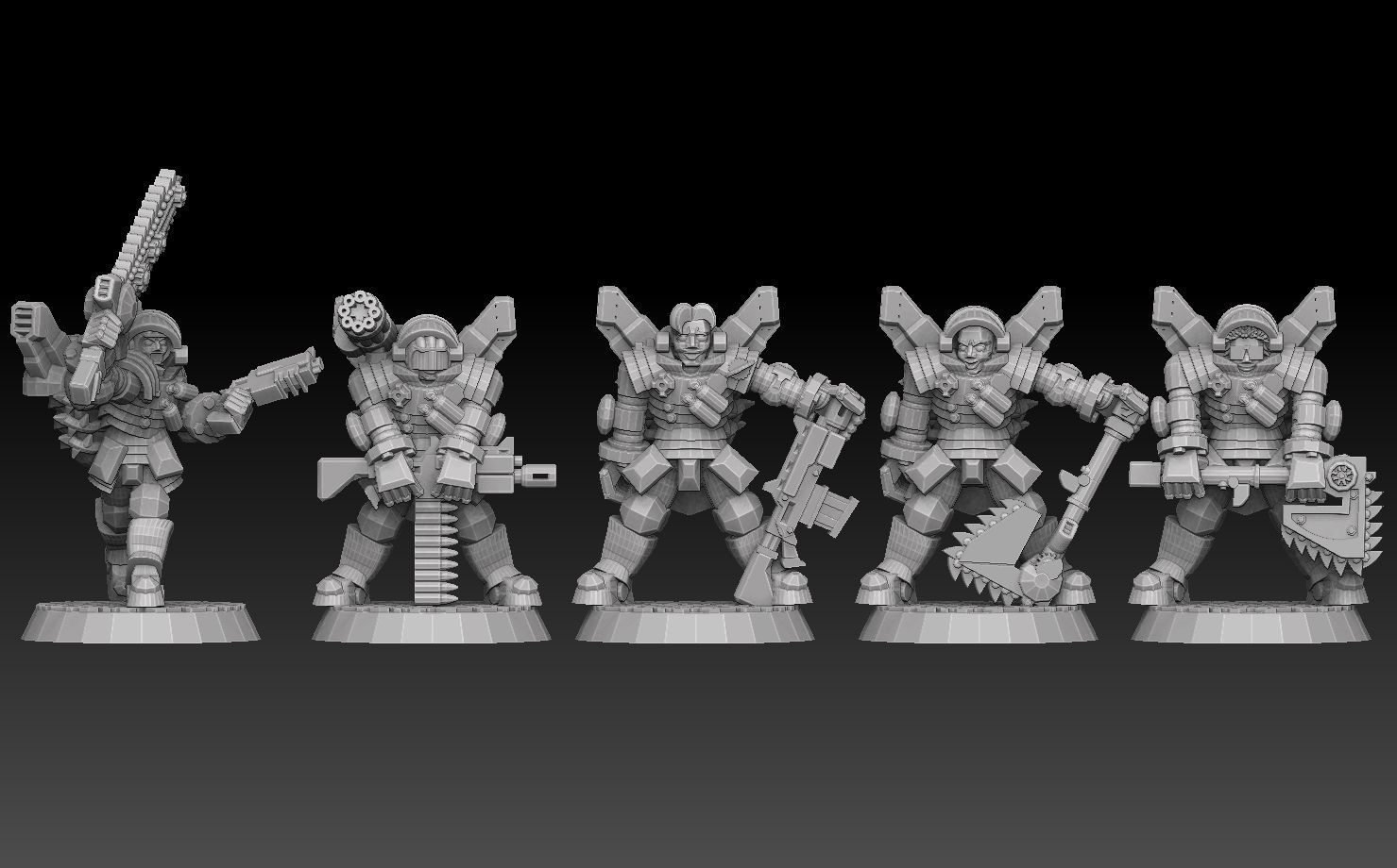 Astroknight Megapack Barehead Edition 3D print model_5