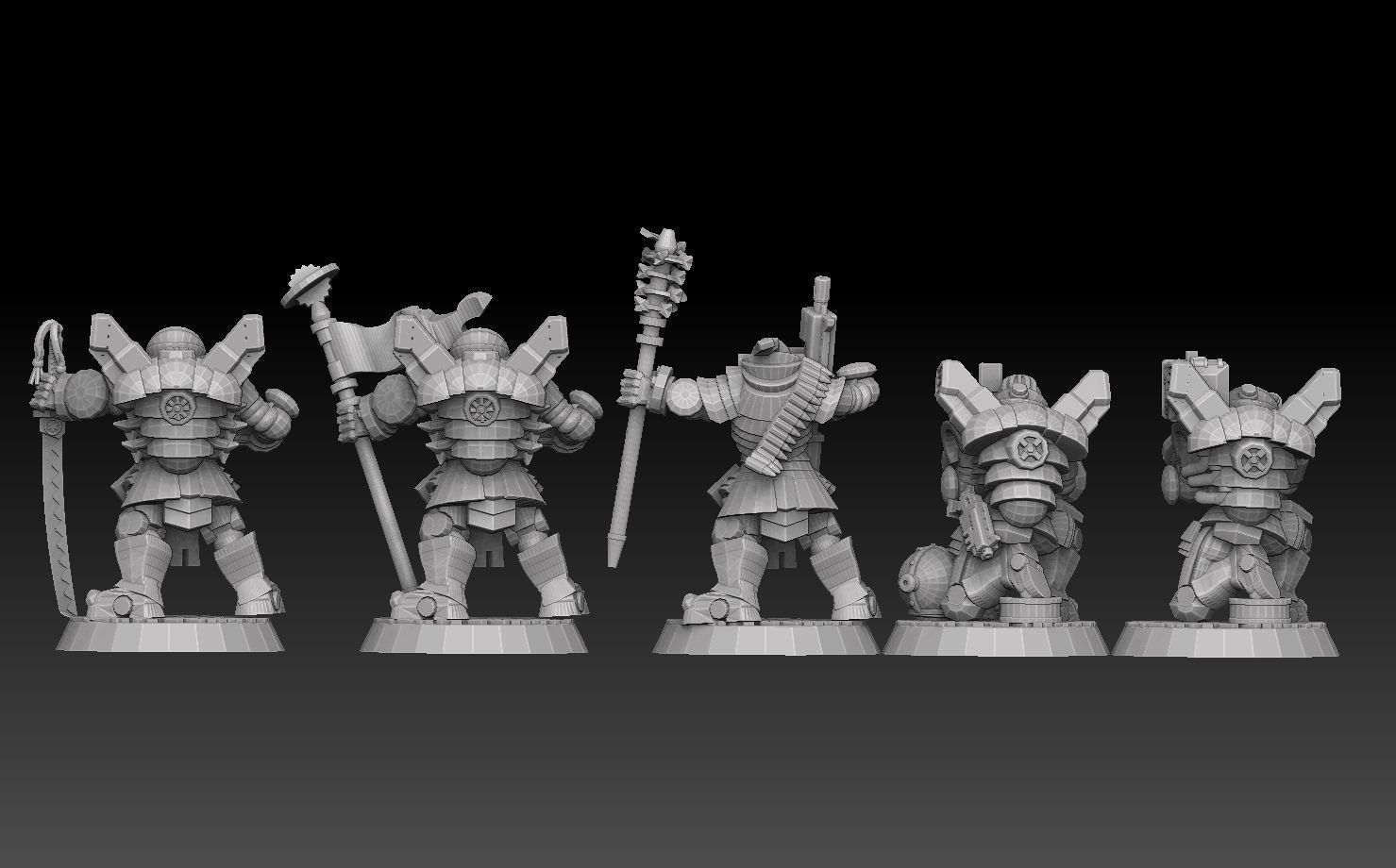 Astroknight Megapack Barehead Edition 3D print model_17