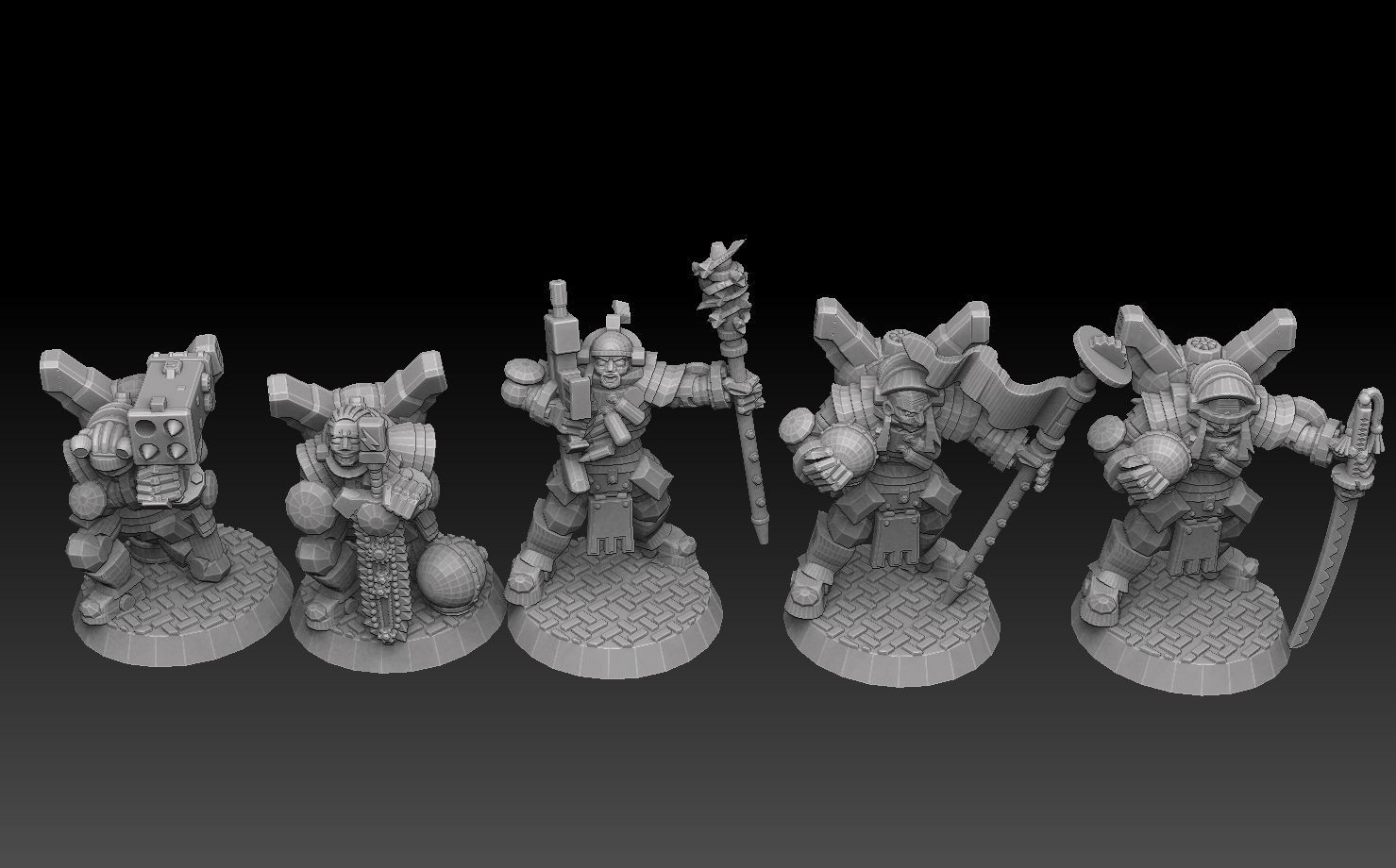 Astroknight Megapack Barehead Edition 3D print model_7
