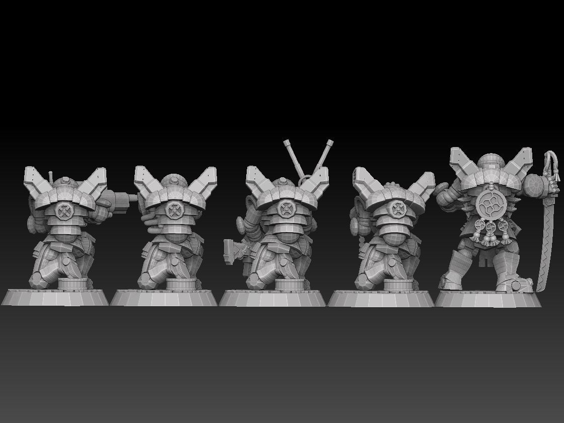 Astroknight Megapack Barehead Edition 3D print model_21