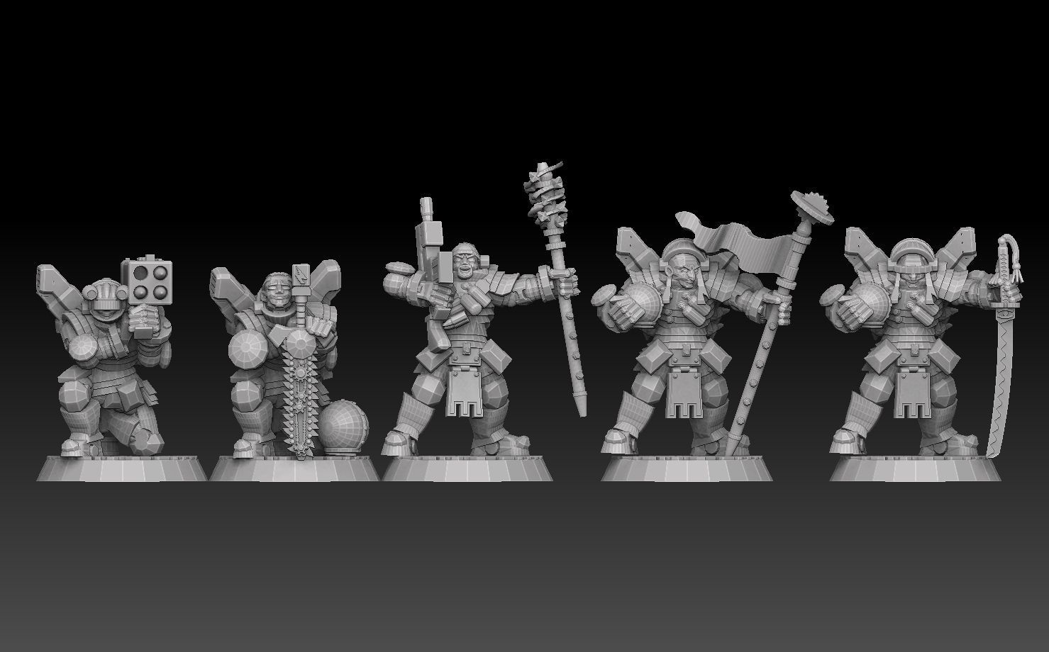Astroknight Megapack Barehead Edition 3D print model_2