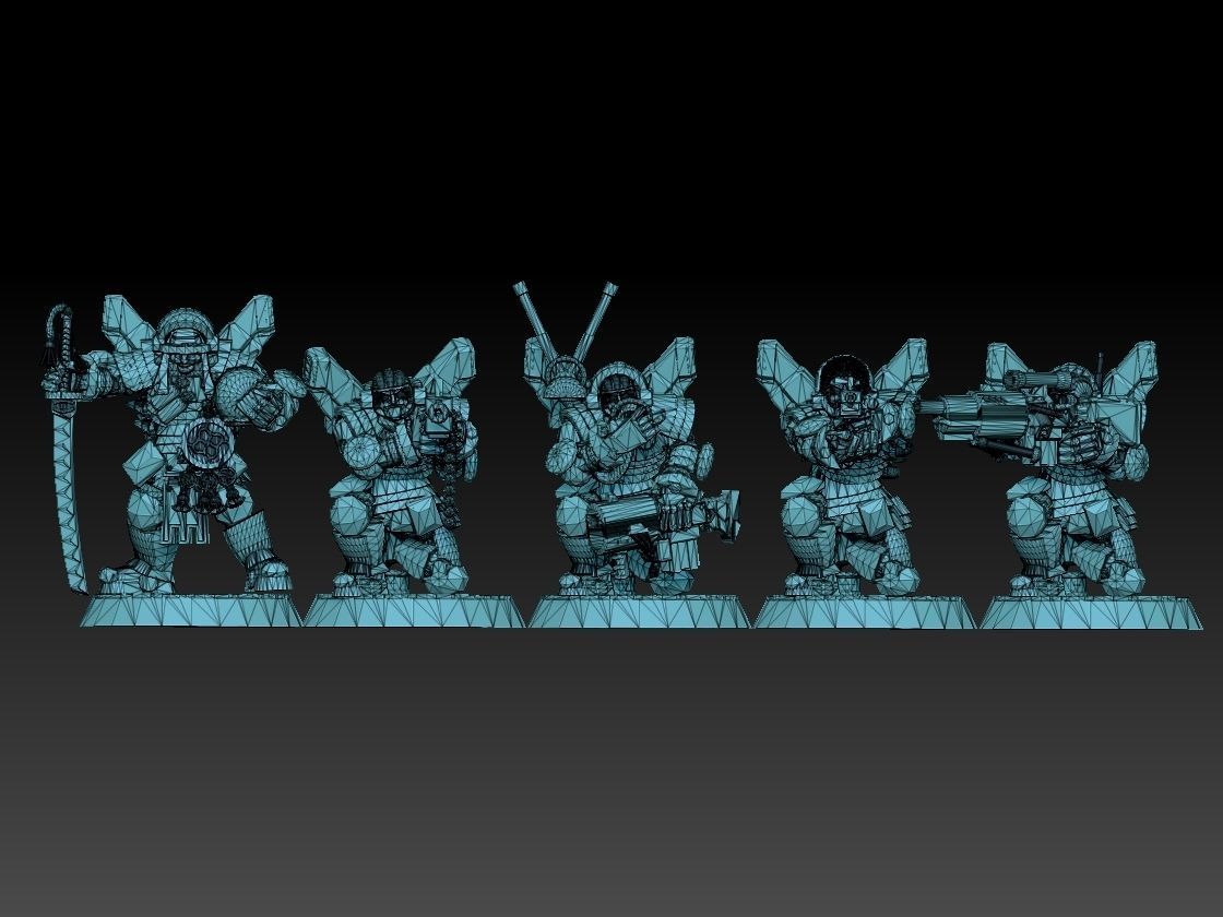 Astroknight Megapack Barehead Edition 3D print model_44