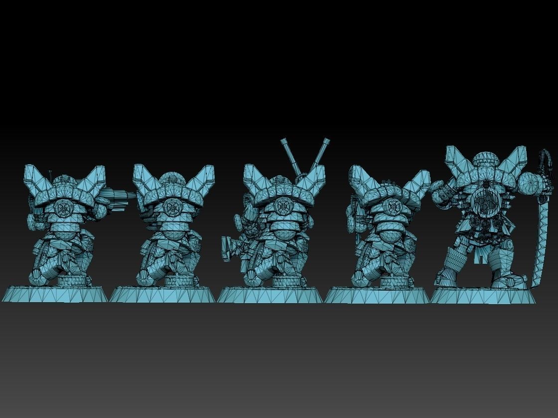 Astroknight Megapack Barehead Edition 3D print model_20