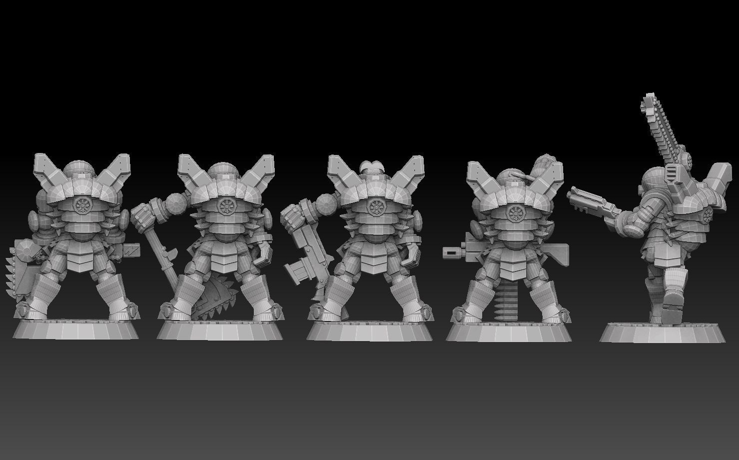 Astroknight Megapack Barehead Edition 3D print model_26