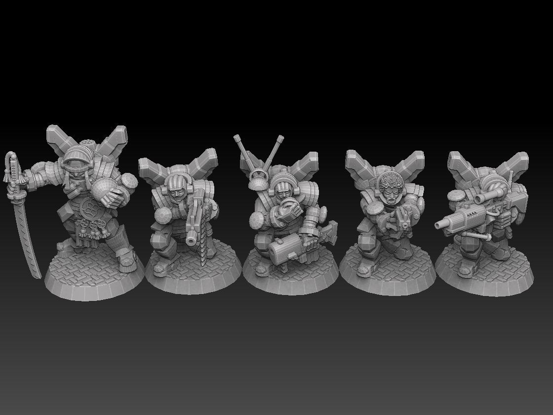 Astroknight Megapack Barehead Edition 3D print model_8