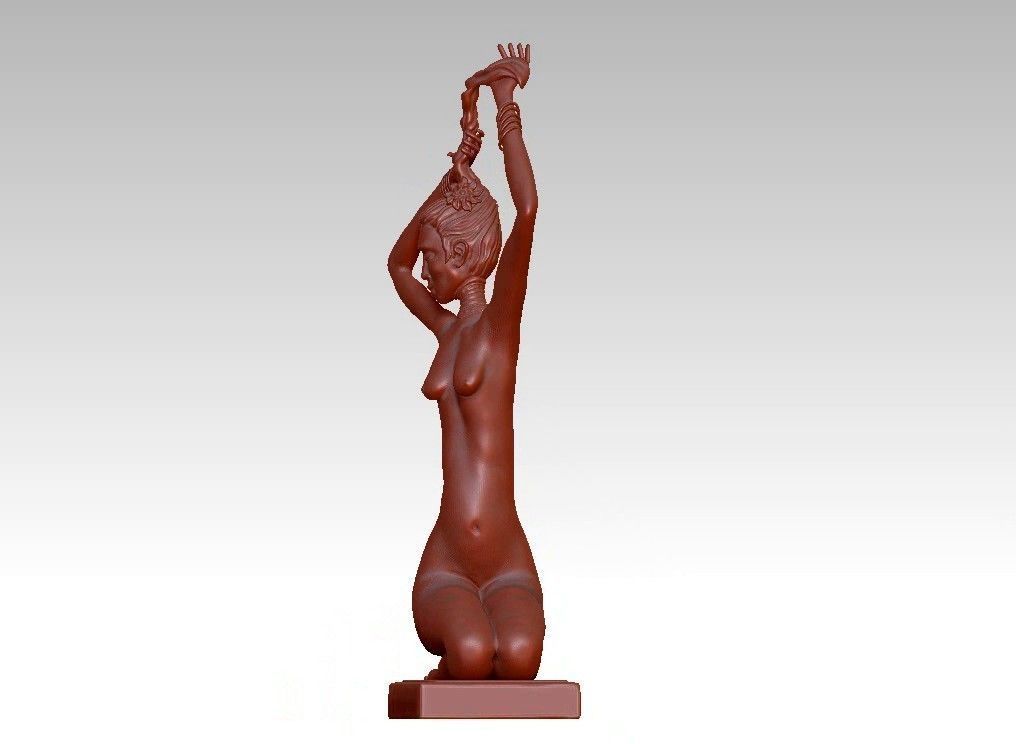 female modern sculpture 3D print model_16