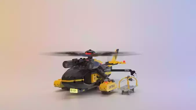 Lego City - Rescue Chopper- 7044 3D model