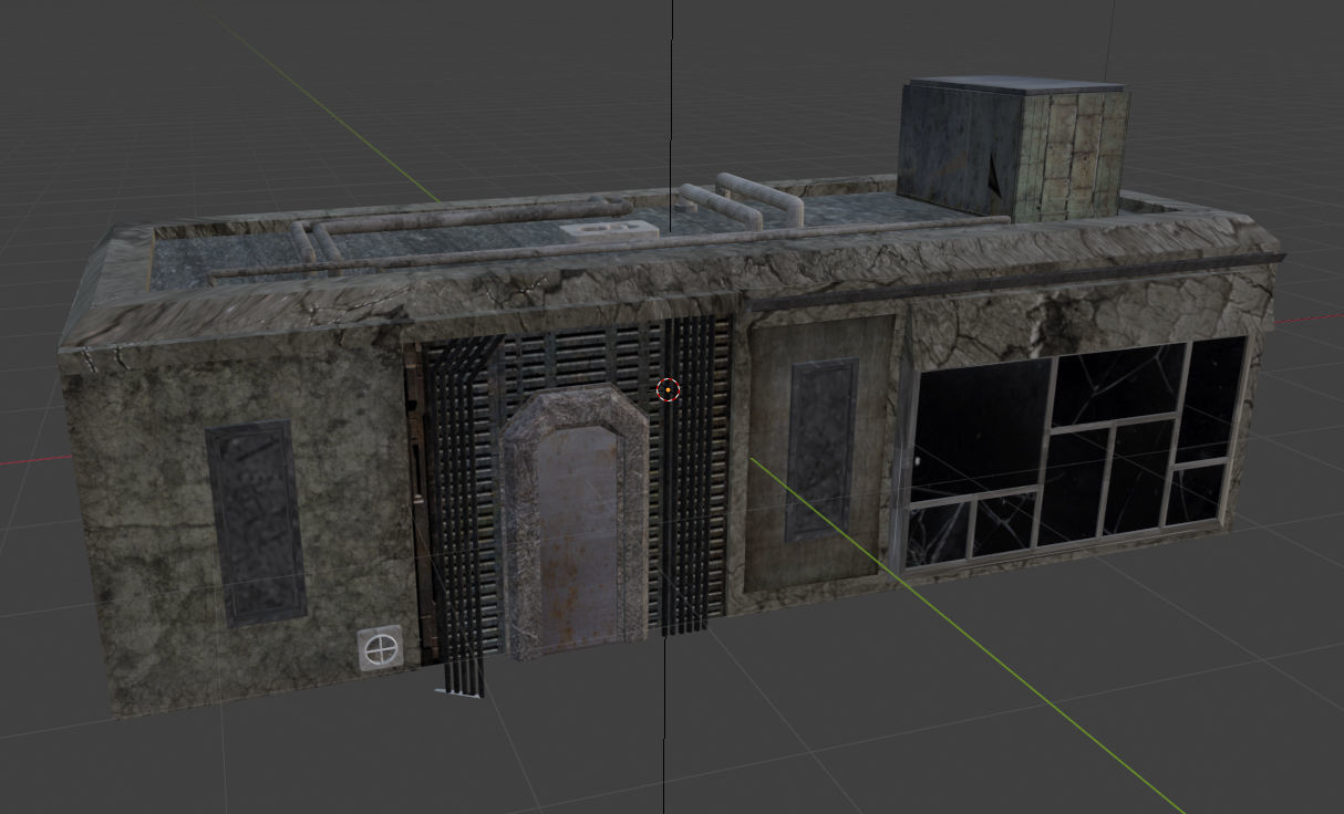 Slum Building 3D Model Low-poly 3D model_1