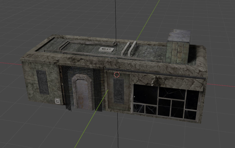 Slum Building 3D Model Low-poly 3D model_2