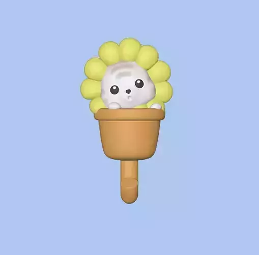 A cute Cat flower key holder for decoration