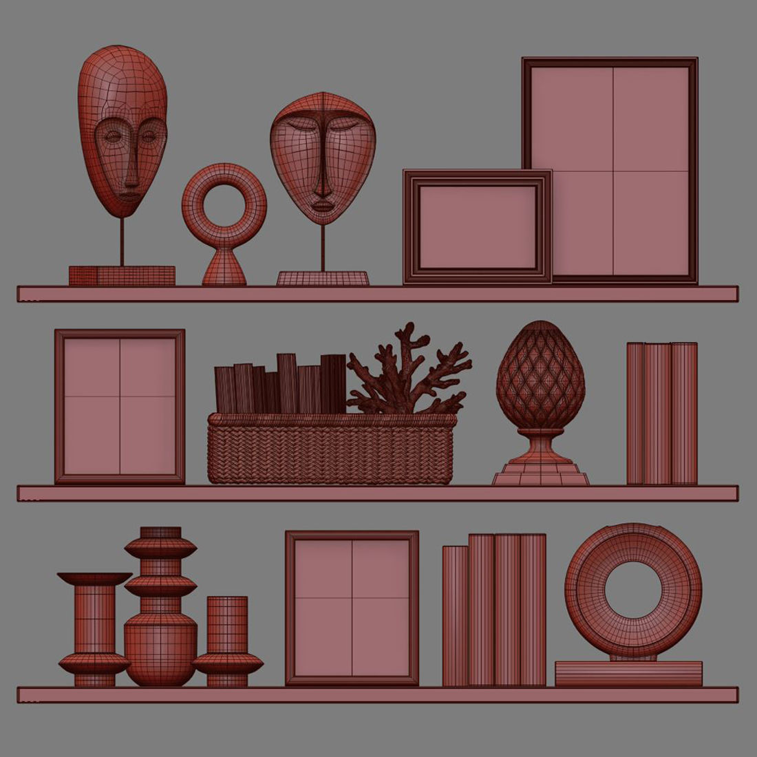 Decor Set 110 3D model_4
