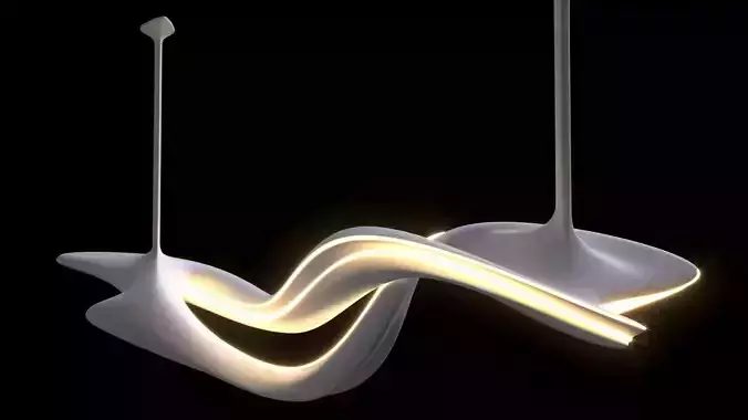 Modern Sculptural Chandelier