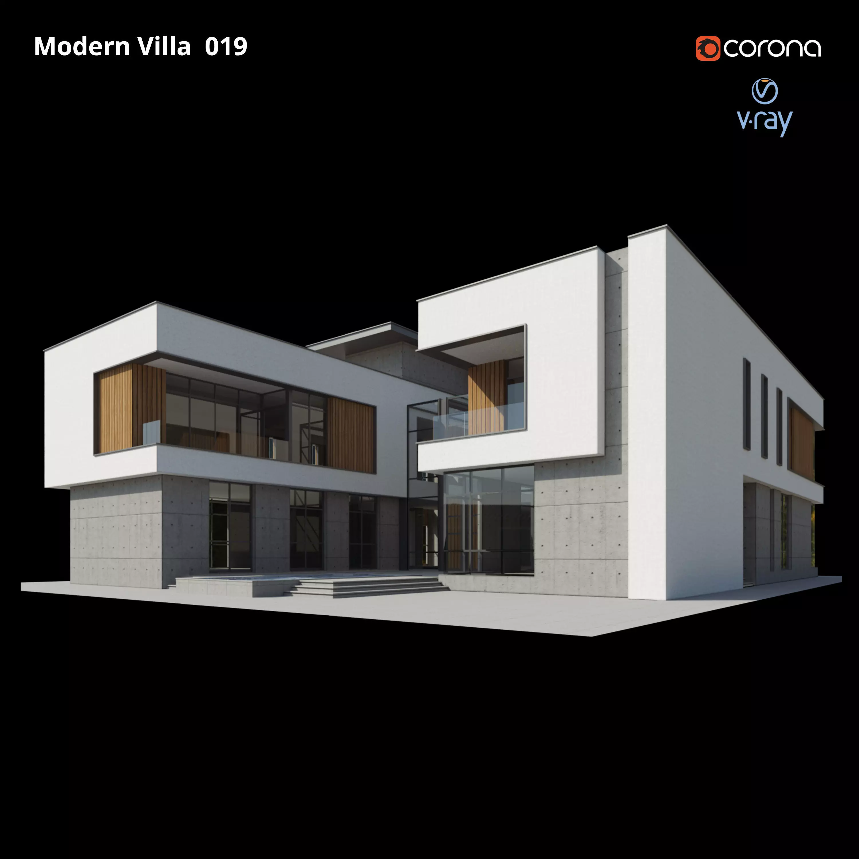 Modern Villa Design 019 3D model