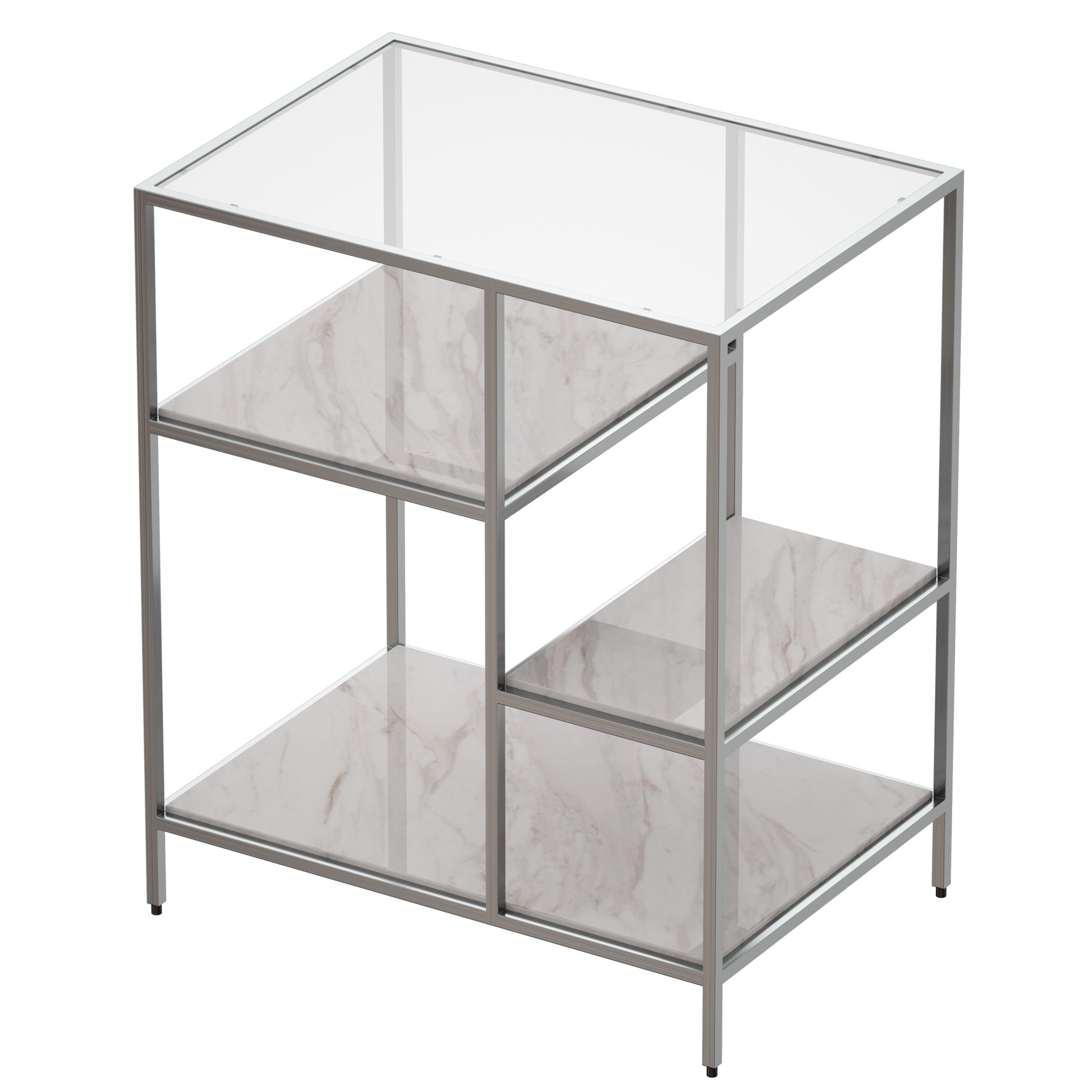 Zari Nightstand Crate and Barrel 3D model_4