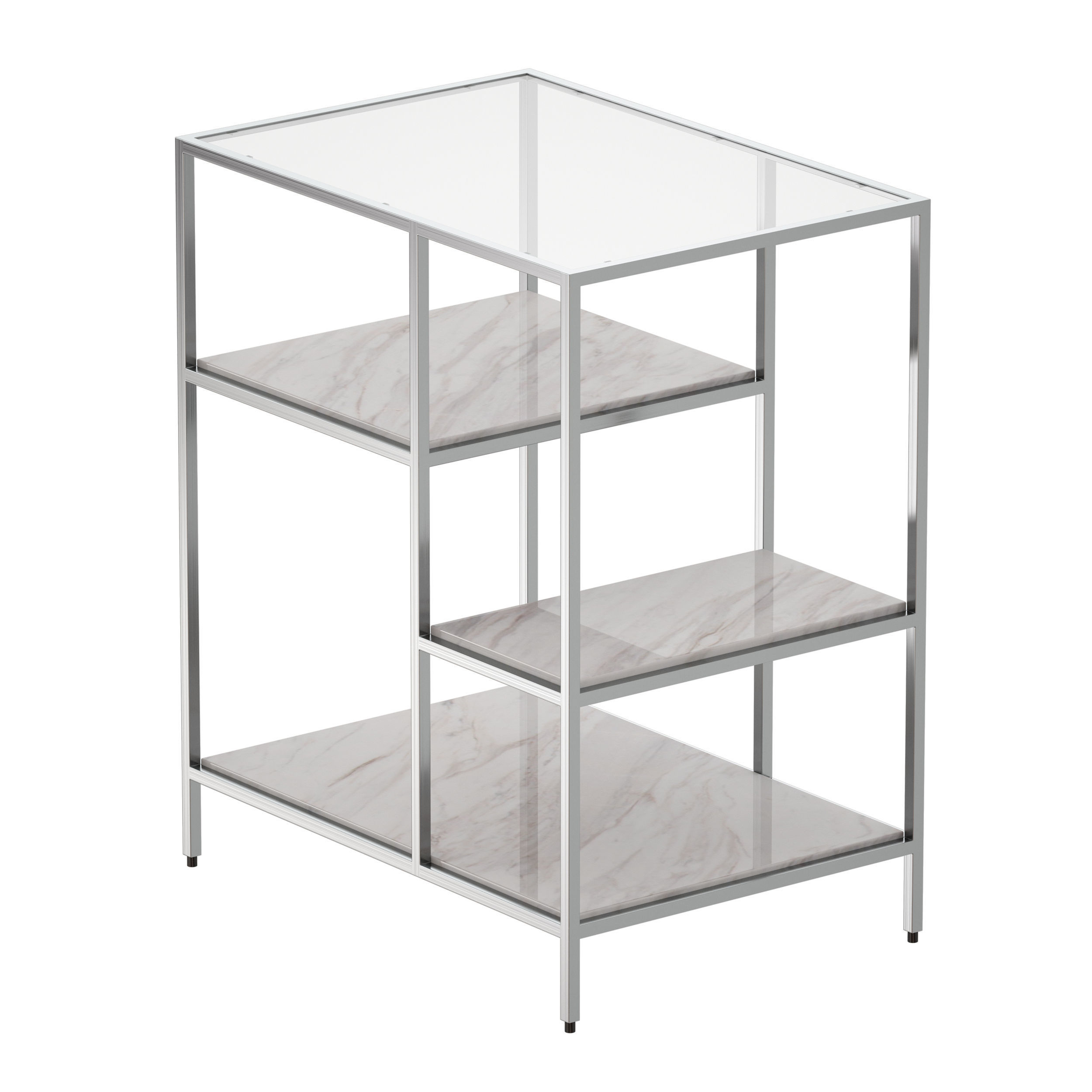 Zari Nightstand Crate and Barrel 3D model_5