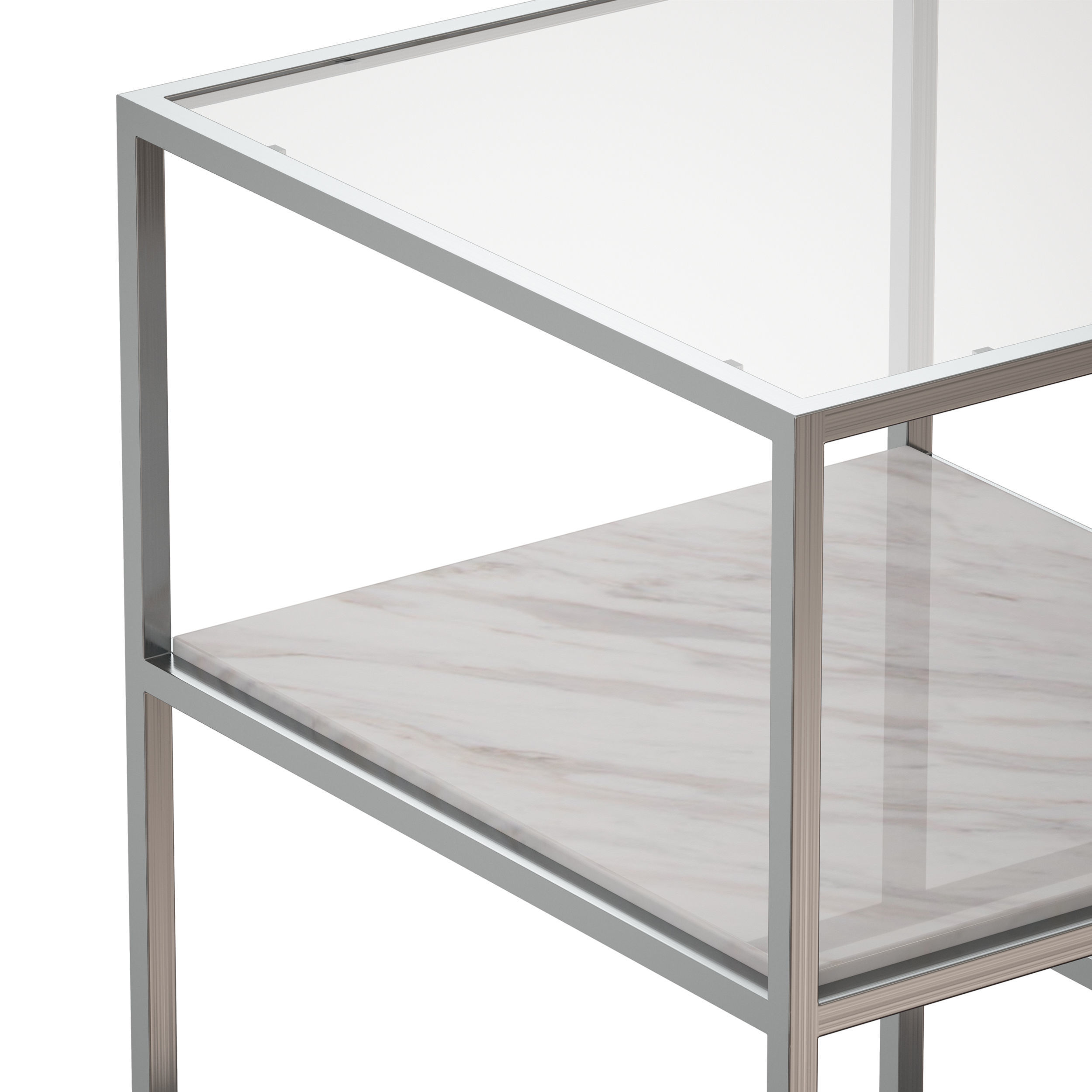 Zari Nightstand Crate and Barrel 3D model_7