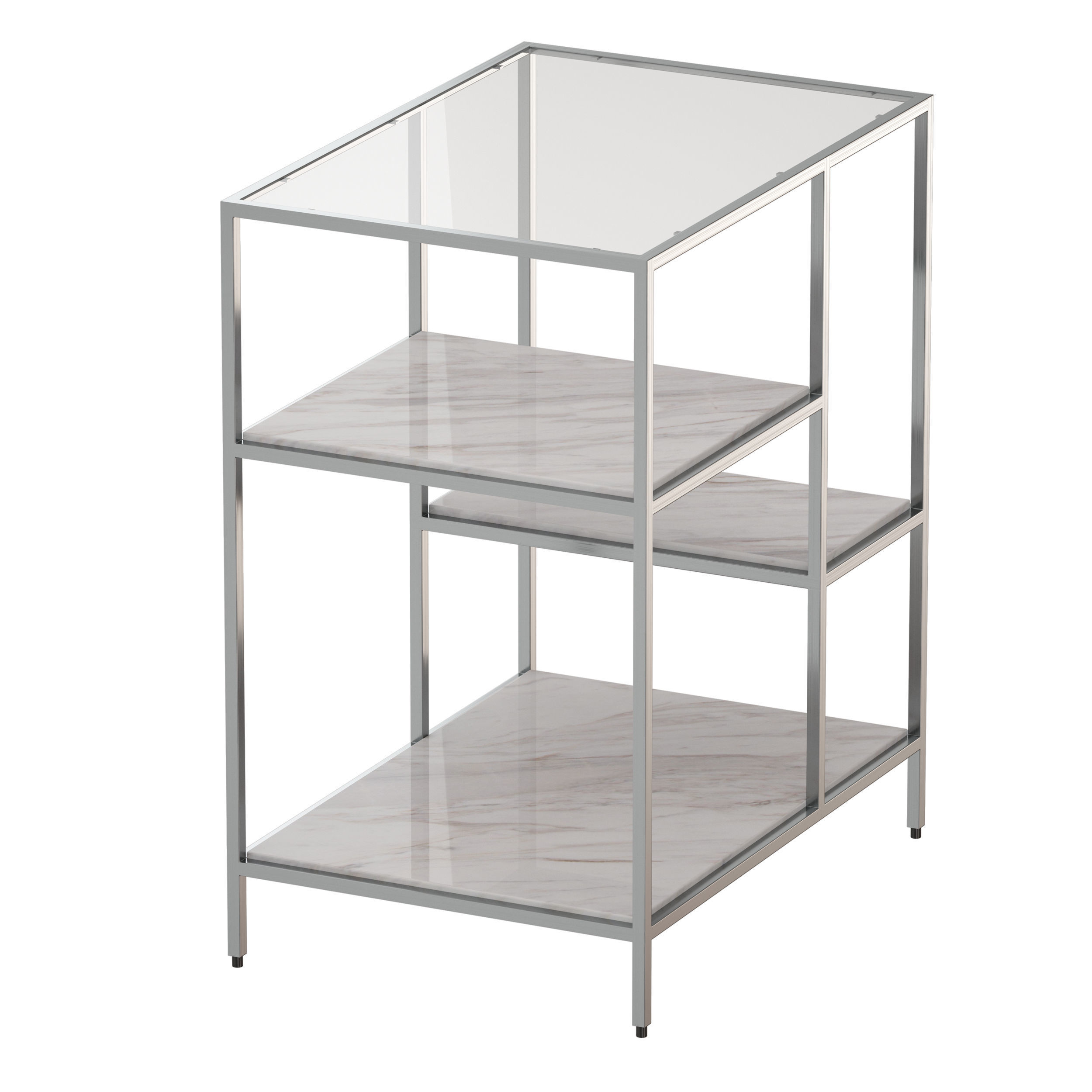 Zari Nightstand Crate and Barrel 3D model_6