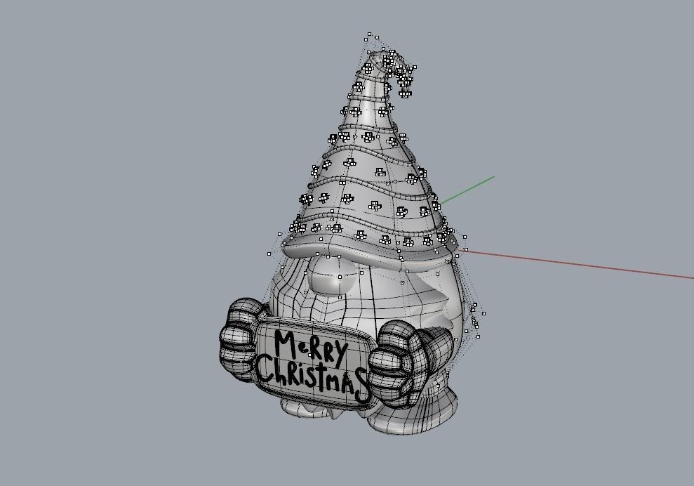 Merry christmas model 3D model_3