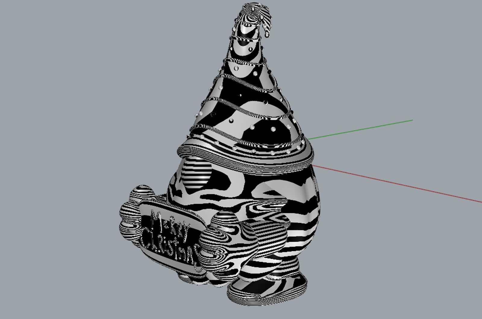 Merry christmas model 3D model_4