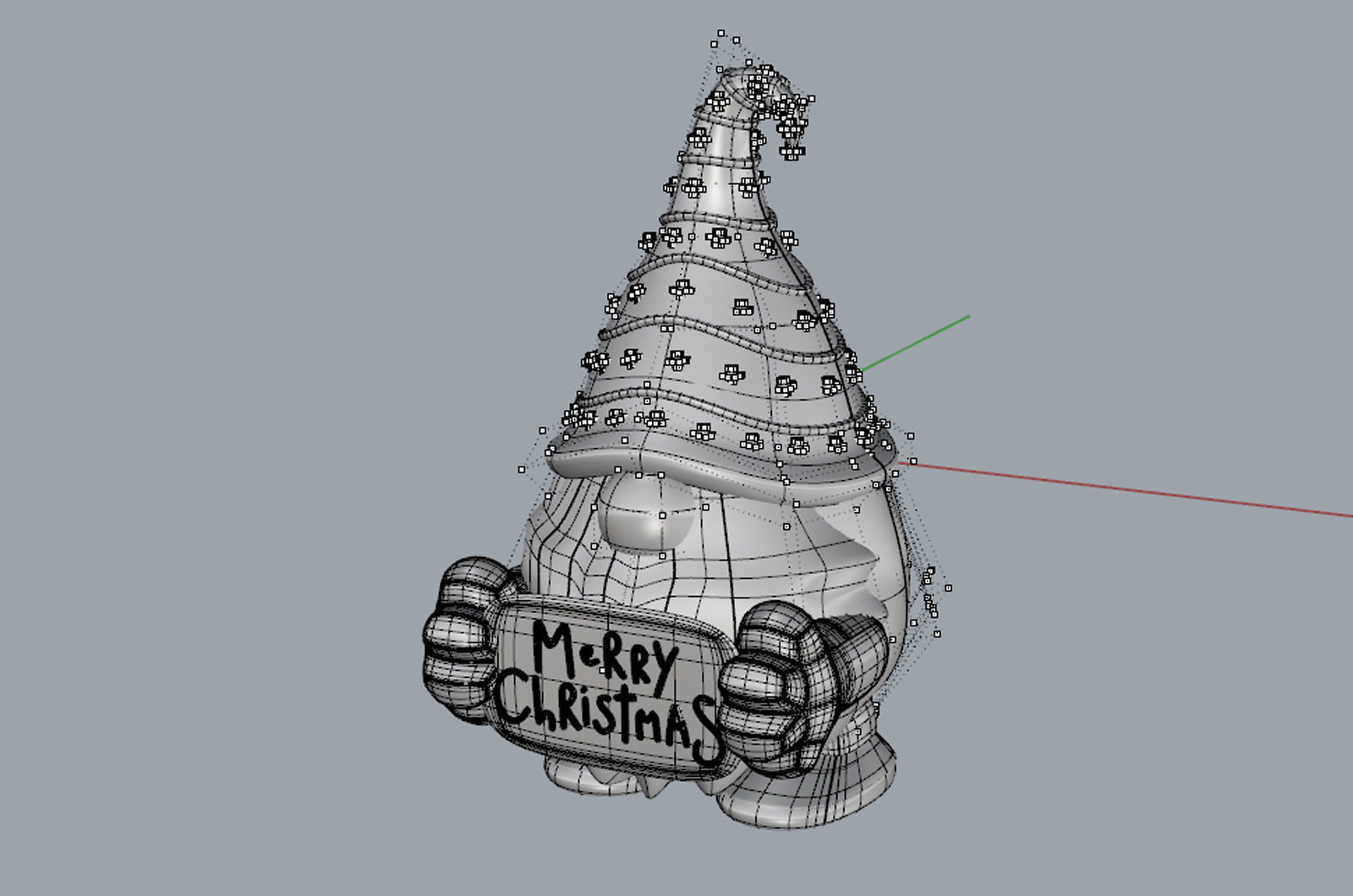 Merry christmas model 3D model_5