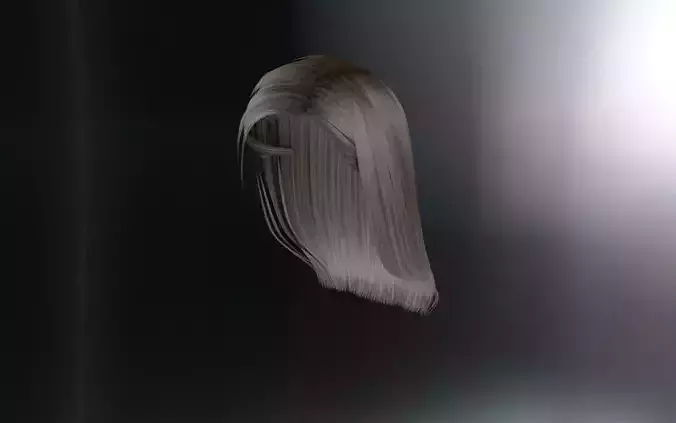 WOMAN HAIR 6 Low-poly 3D model