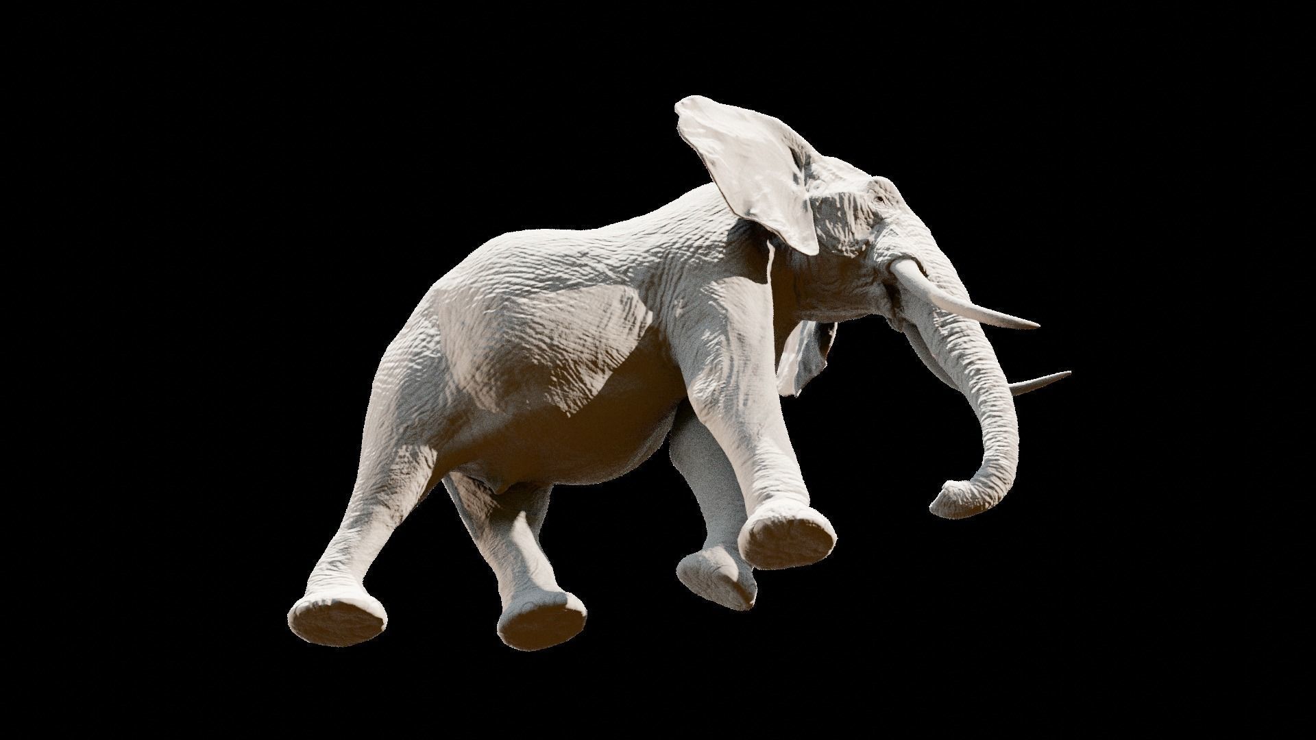African elephant  Low-poly 3D model_36