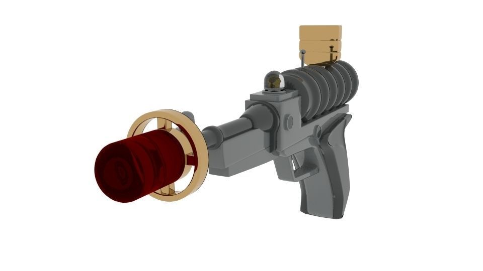 LIS Laser Gun Pistol 3D model_3