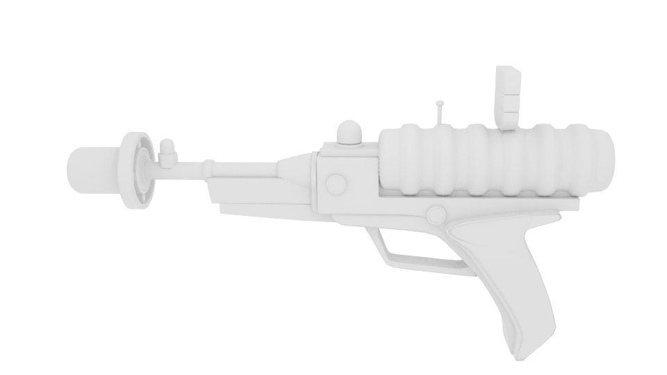 LIS Laser Gun Pistol 3D model_4