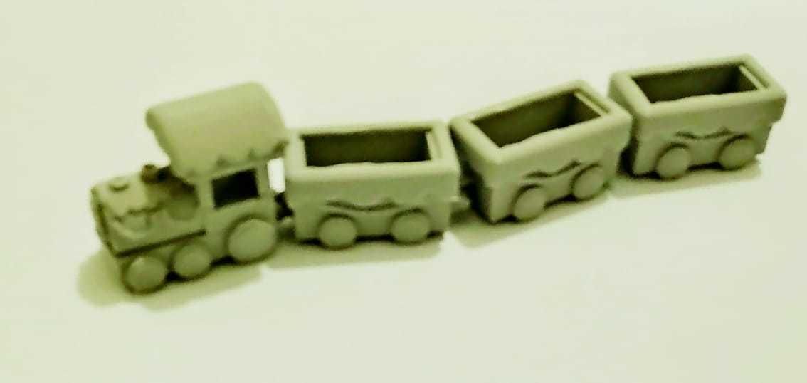 Cute Xmas Train 3D print model_8