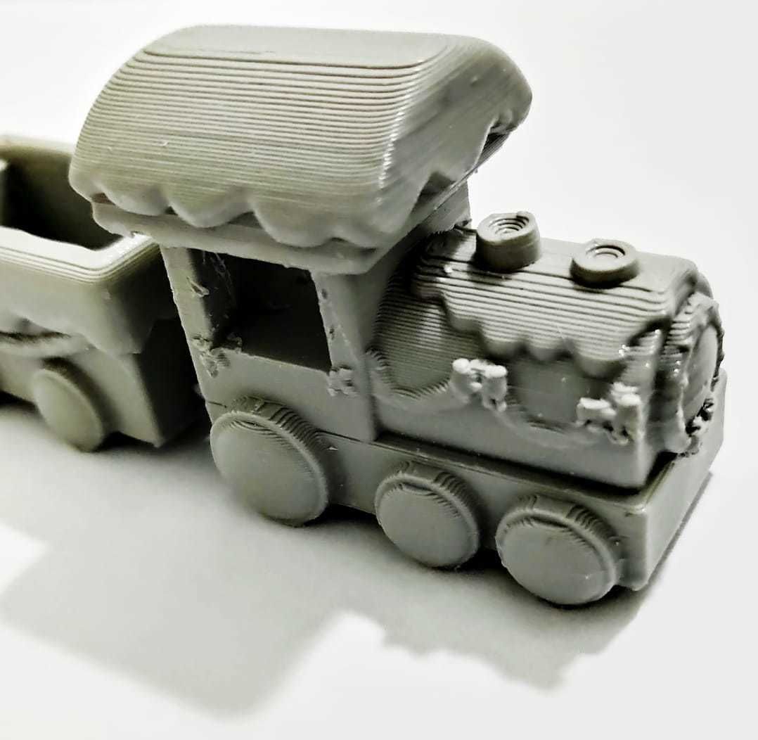 Cute Xmas Train 3D print model_6