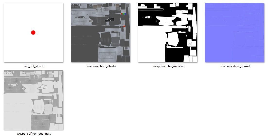 Sci-Fi Weapons Low-poly 3D model_11