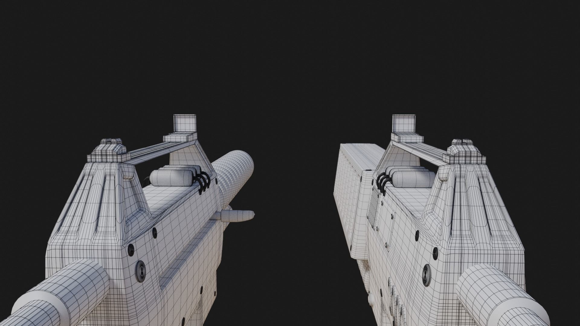 Sci-Fi Weapons Low-poly 3D model_7